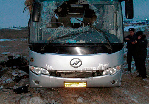 Попавший в аварию автобус не был оборудован тахографом